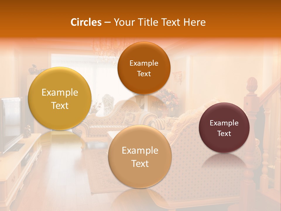 Living Room Furniture Designs PowerPoint Template