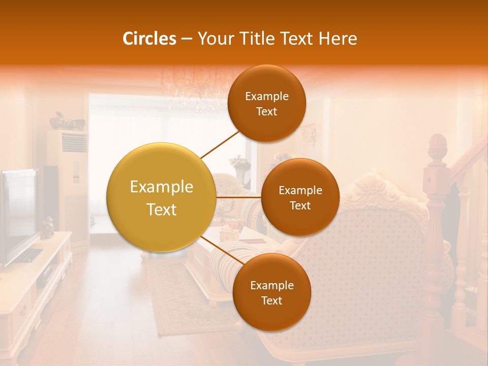 Living Room Furniture Designs PowerPoint Template