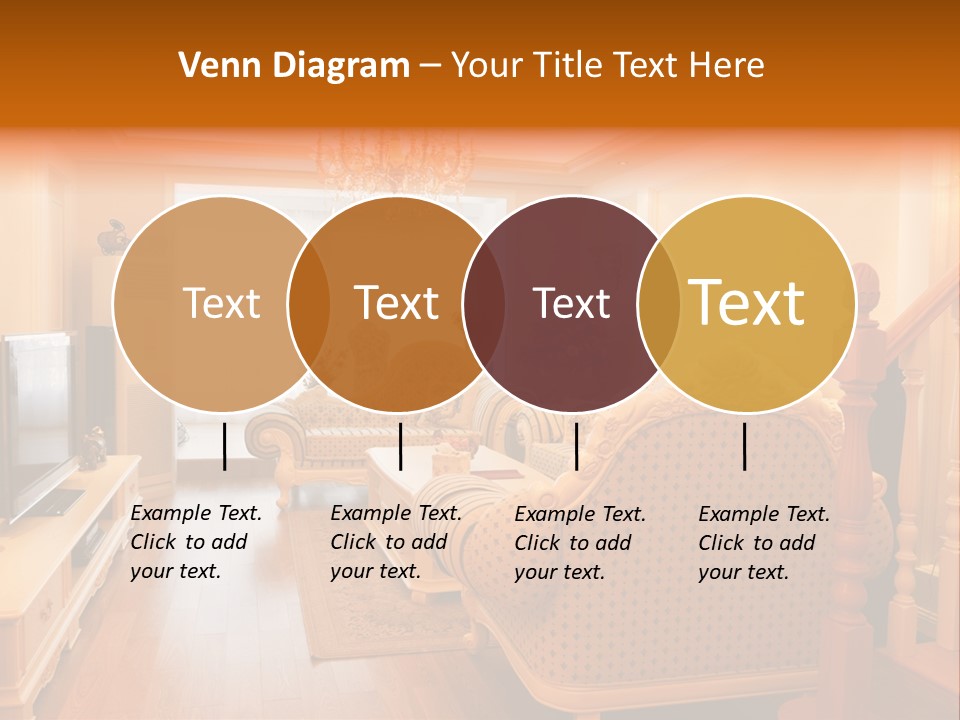 Living Room Furniture Designs PowerPoint Template