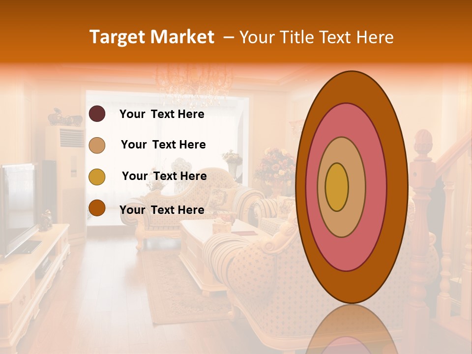 Living Room Furniture Designs PowerPoint Template