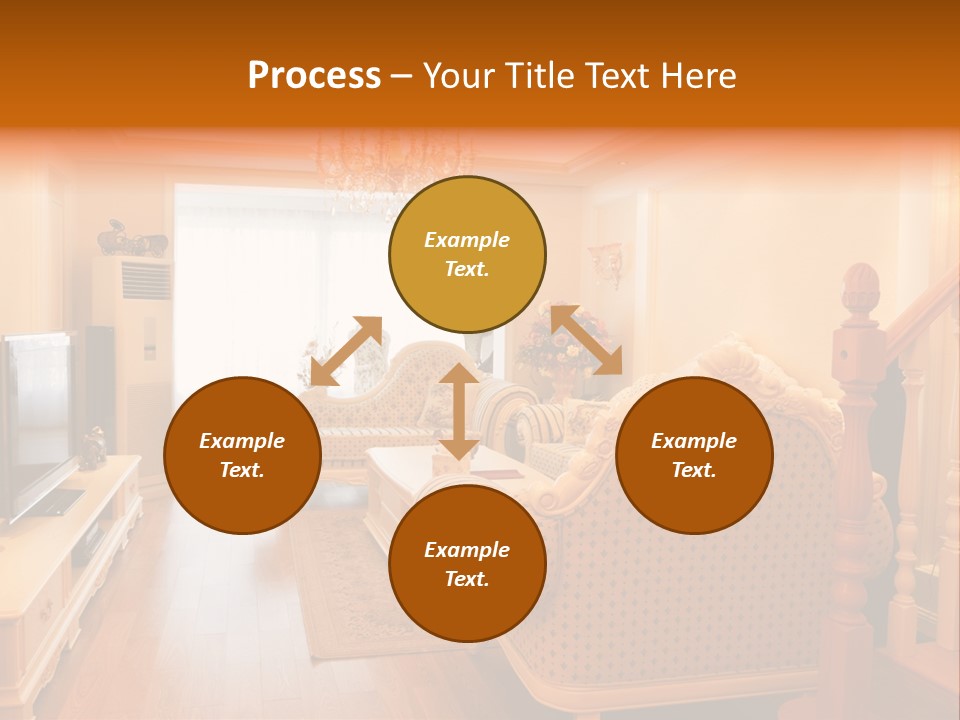 Living Room Furniture Designs PowerPoint Template