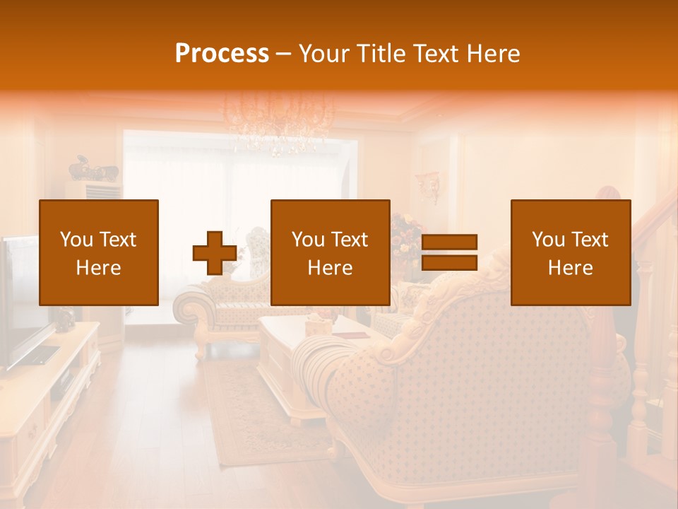 Living Room Furniture Designs PowerPoint Template