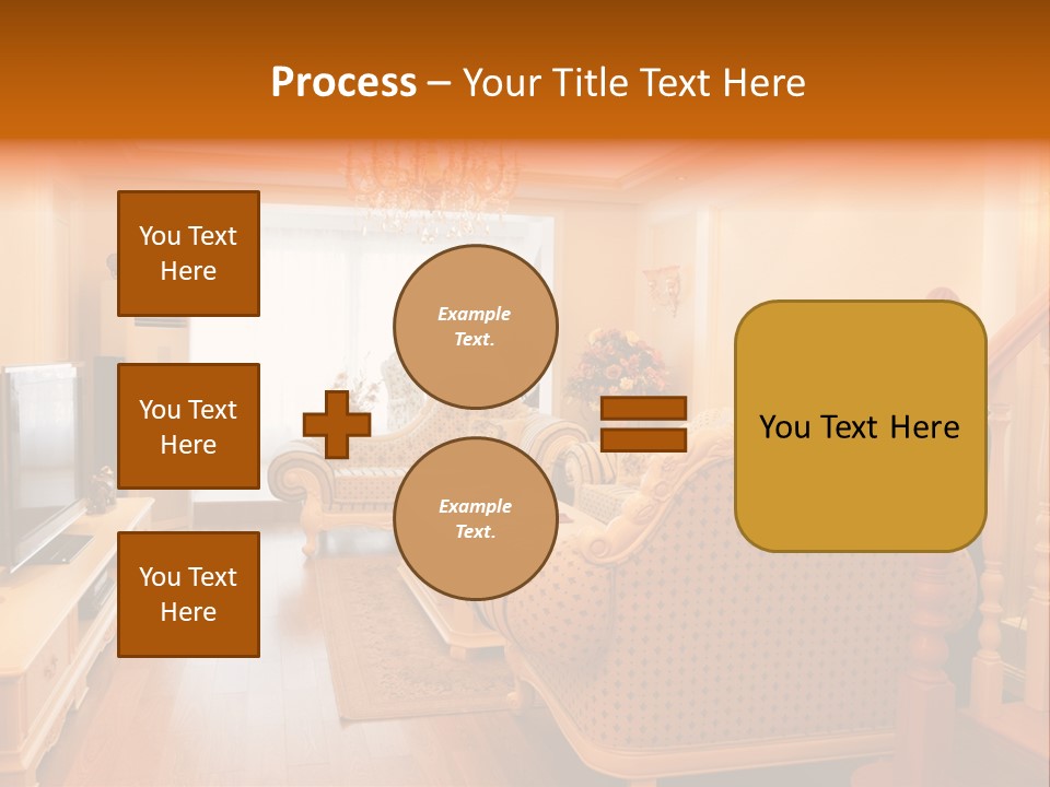 Living Room Furniture Designs PowerPoint Template