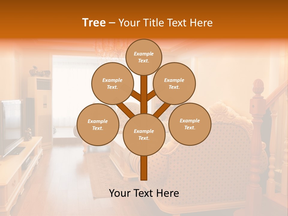 Living Room Furniture Designs PowerPoint Template