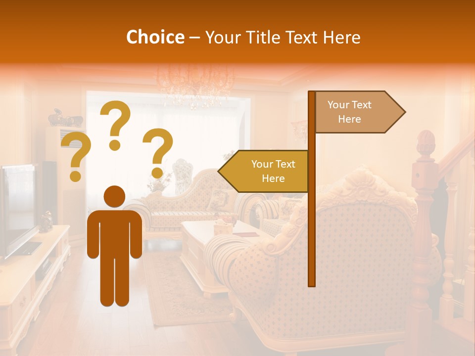 Living Room Furniture Designs PowerPoint Template