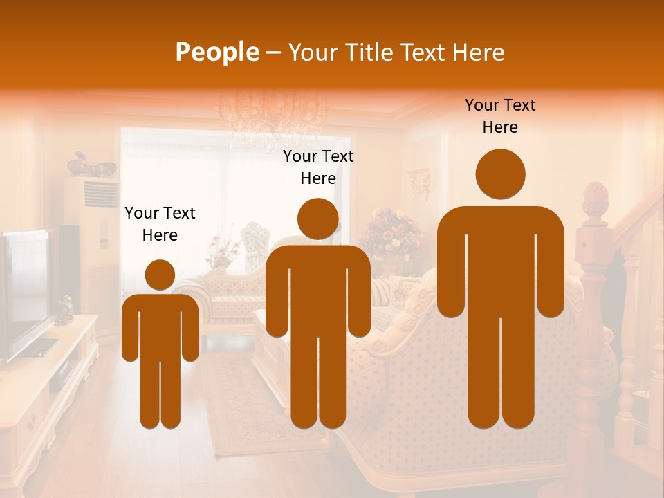 Living Room Furniture Designs PowerPoint Template