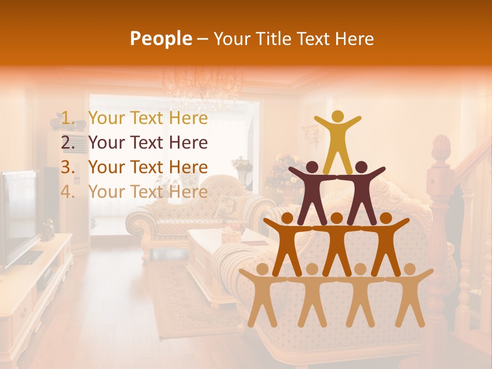 Living Room Furniture Designs PowerPoint Template