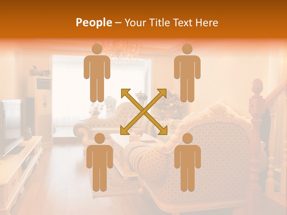 Living Room Furniture Designs PowerPoint Template