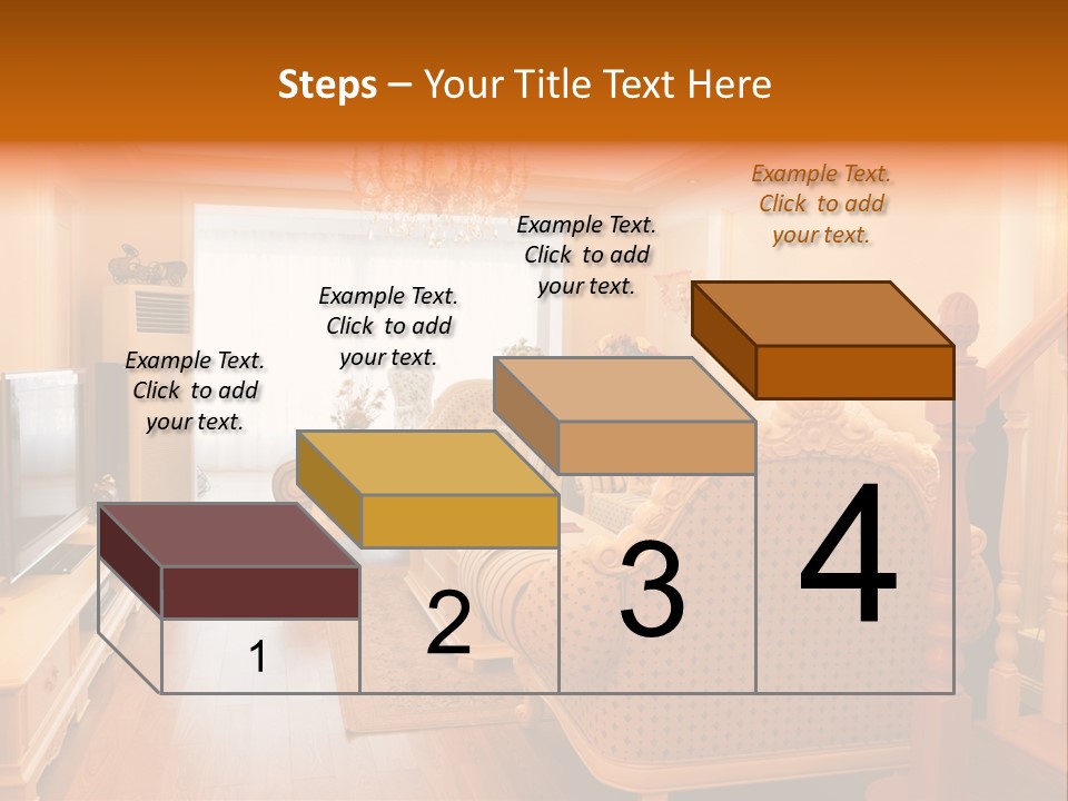 Living Room Furniture Designs PowerPoint Template