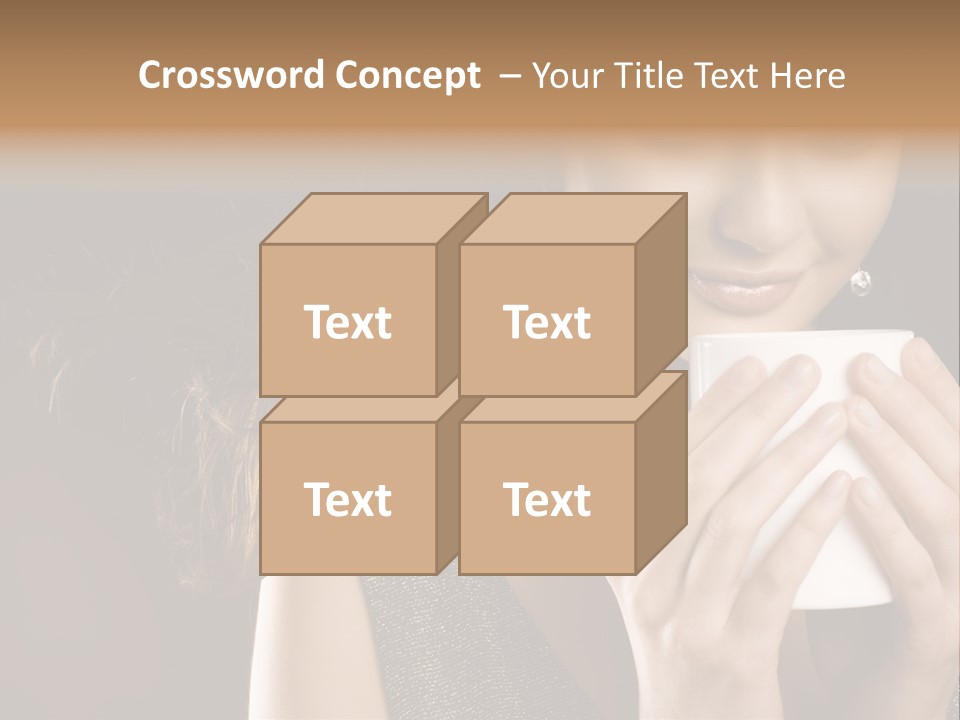 Drinking Coffee PowerPoint Template