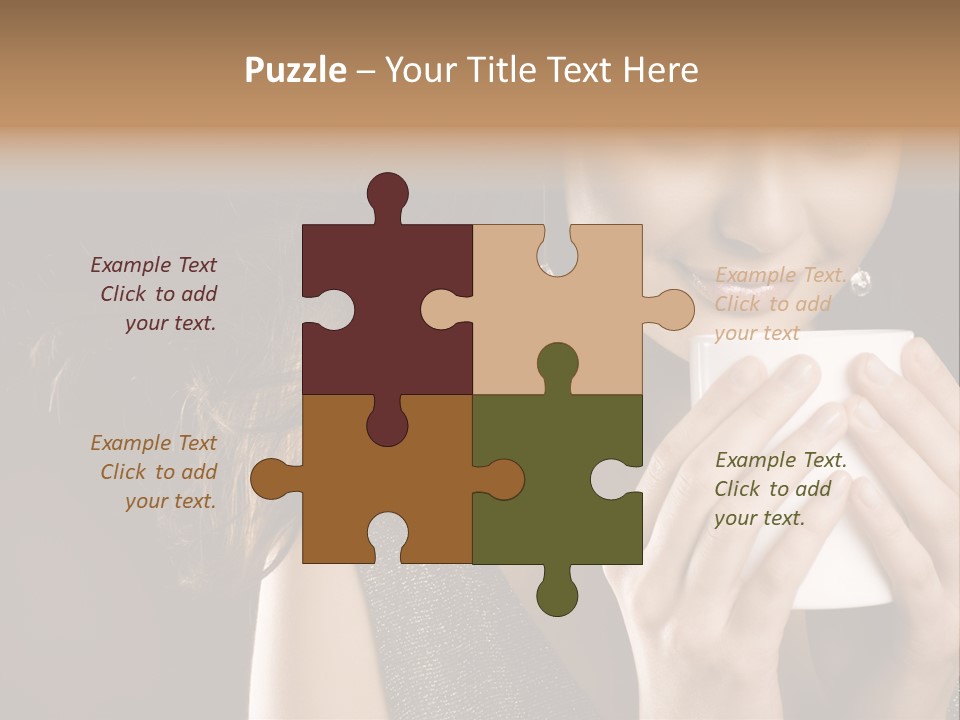 Drinking Coffee PowerPoint Template