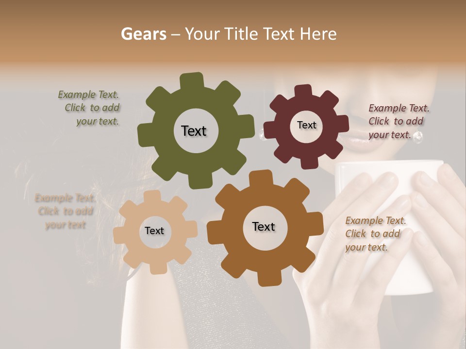 Drinking Coffee PowerPoint Template