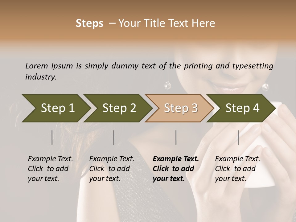 Drinking Coffee PowerPoint Template