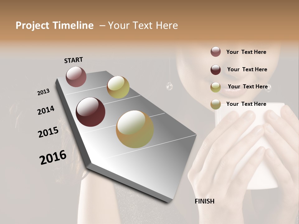 Drinking Coffee PowerPoint Template