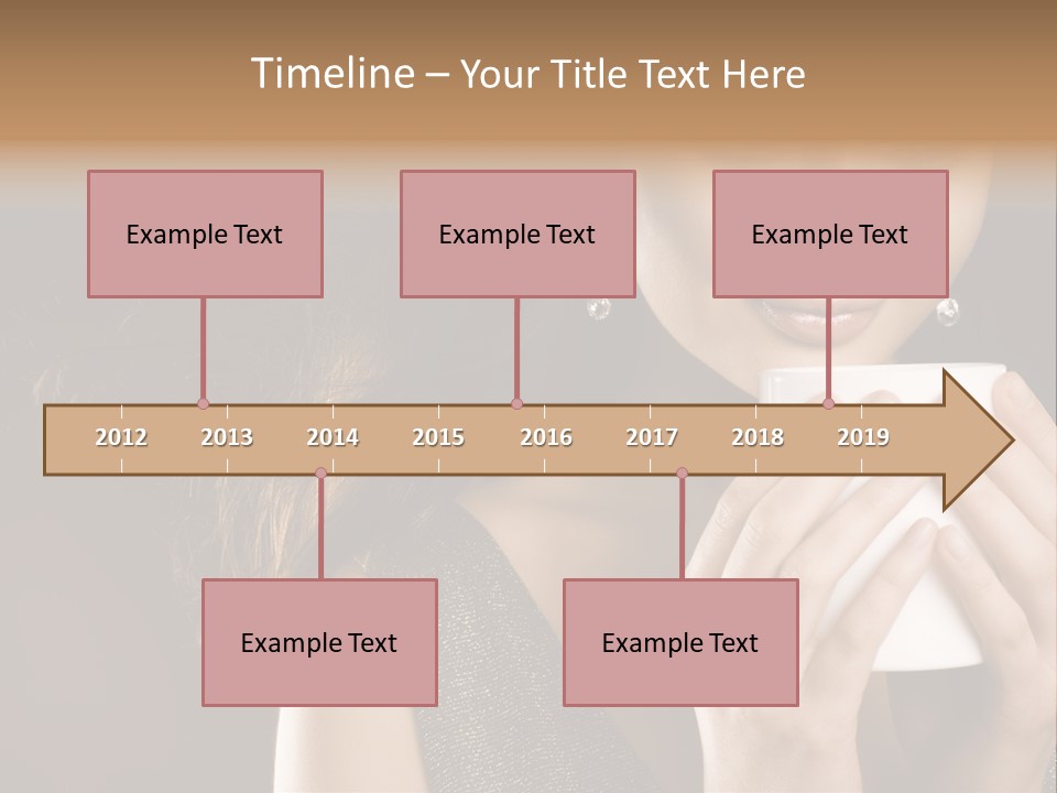 Drinking Coffee PowerPoint Template