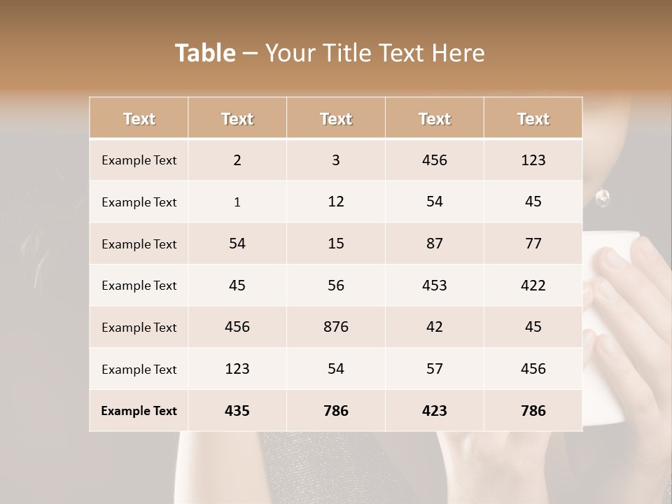 Drinking Coffee PowerPoint Template