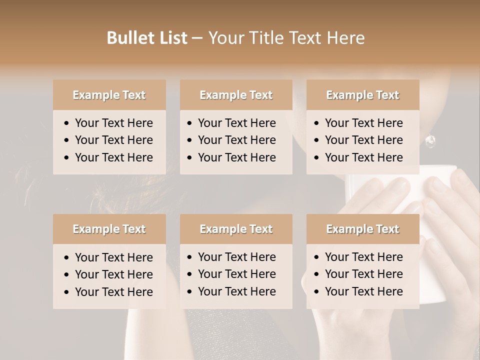 Drinking Coffee PowerPoint Template