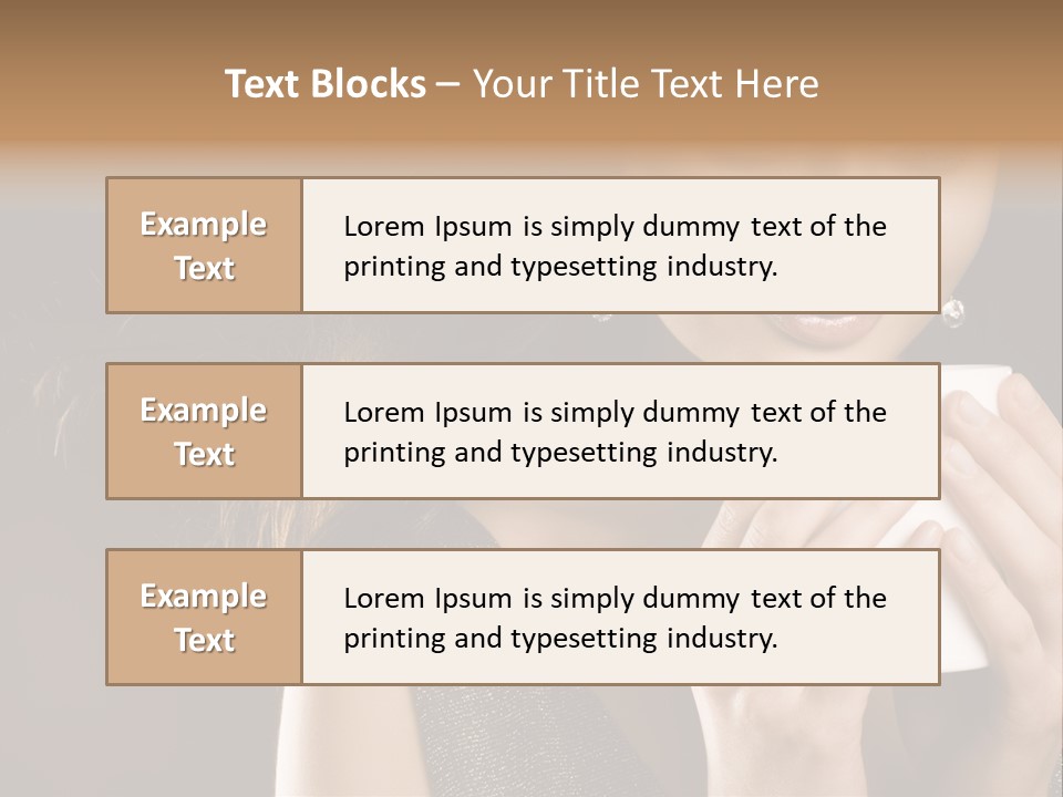 Drinking Coffee PowerPoint Template