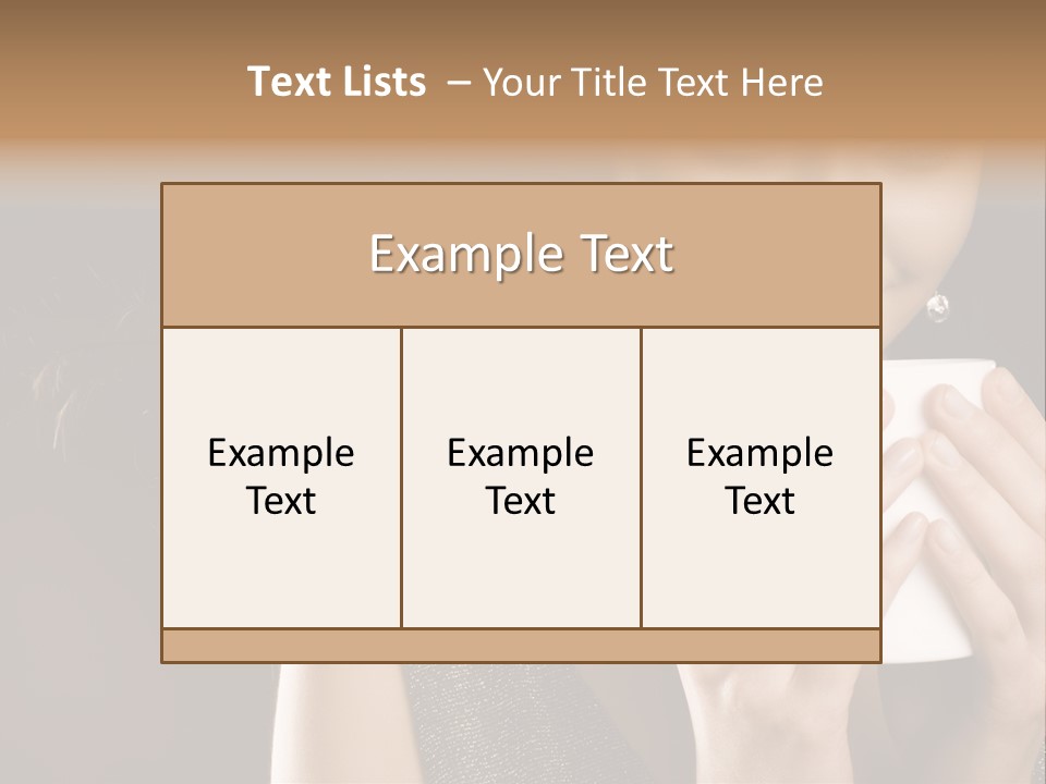 Drinking Coffee PowerPoint Template