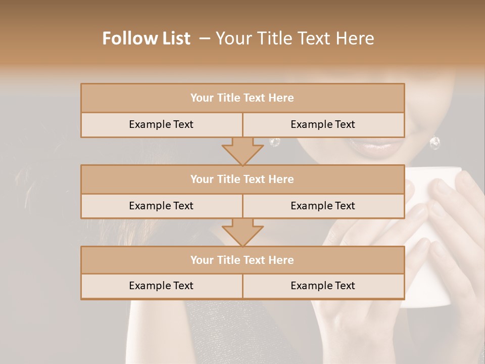 Drinking Coffee PowerPoint Template