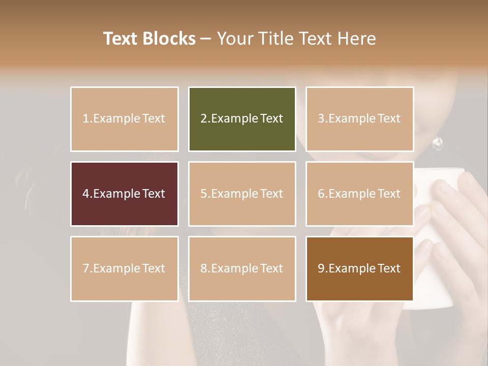 Drinking Coffee PowerPoint Template