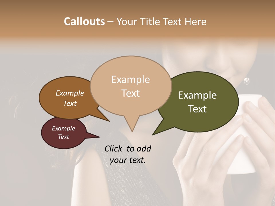 Drinking Coffee PowerPoint Template