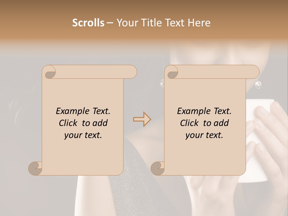 Drinking Coffee PowerPoint Template