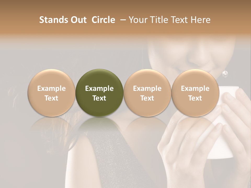 Drinking Coffee PowerPoint Template