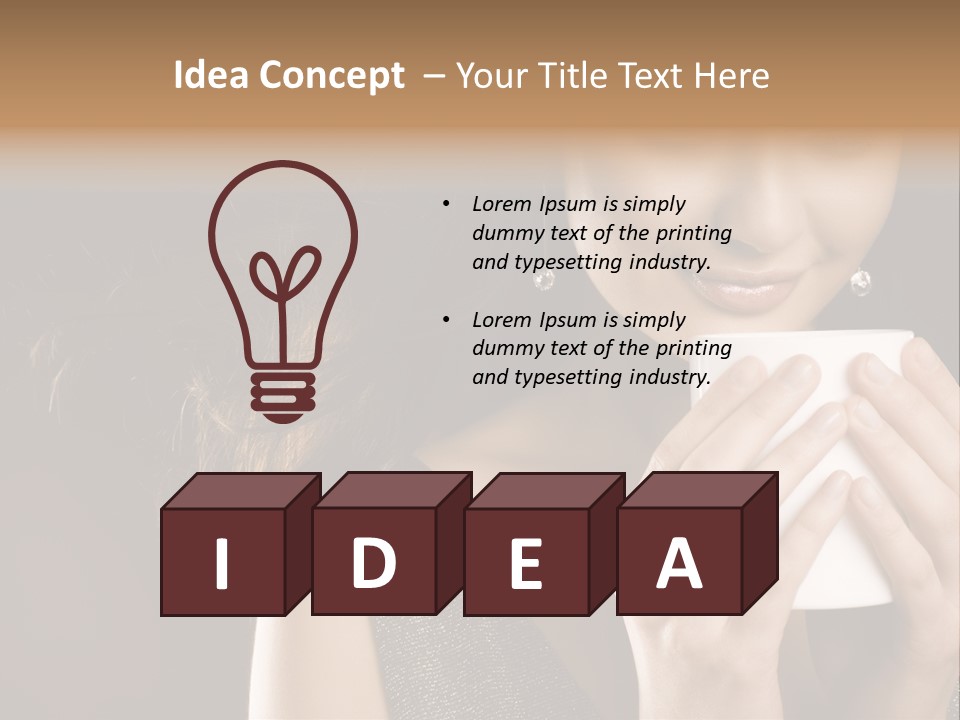 Drinking Coffee PowerPoint Template