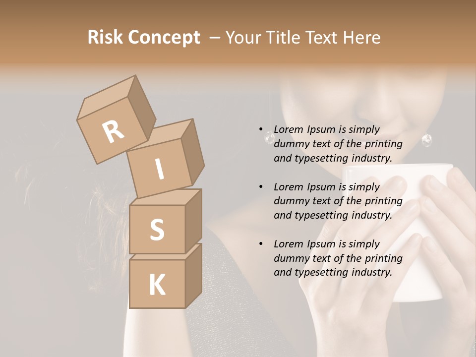 Drinking Coffee PowerPoint Template