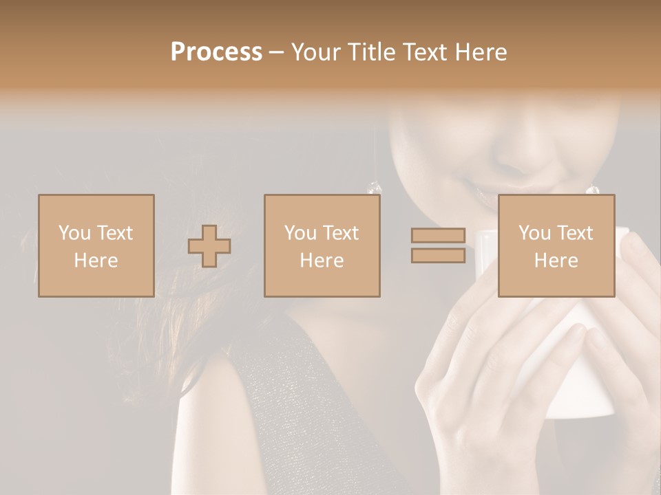 Drinking Coffee PowerPoint Template