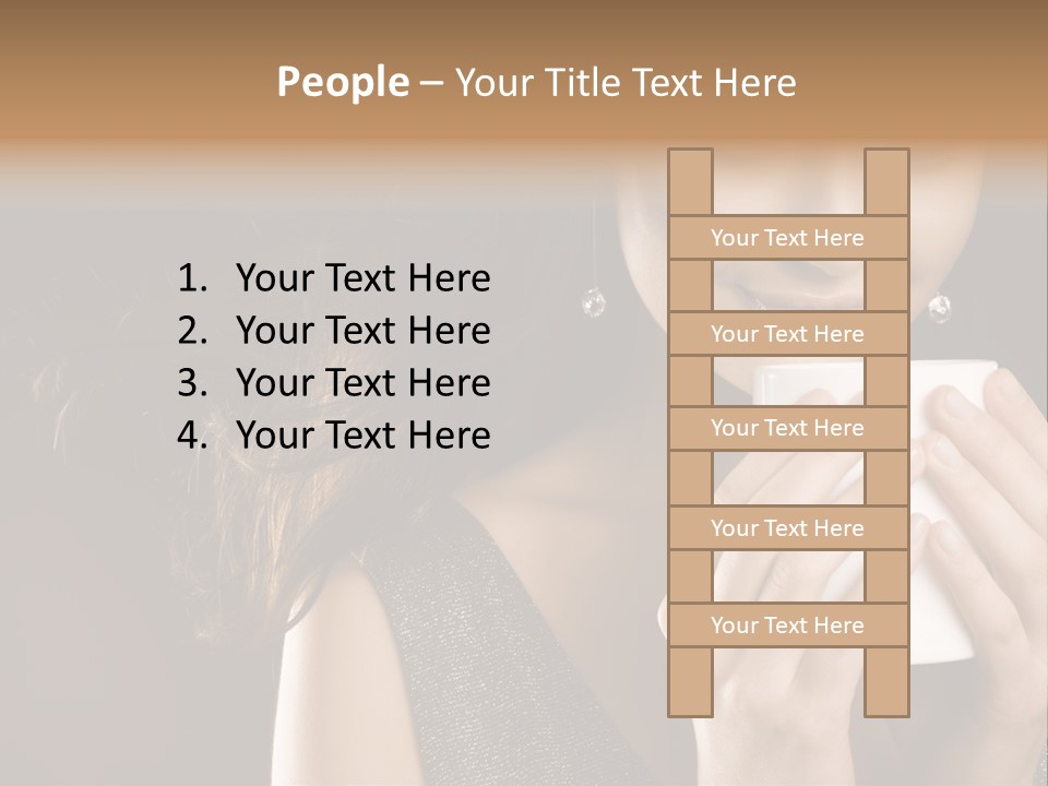 Drinking Coffee PowerPoint Template