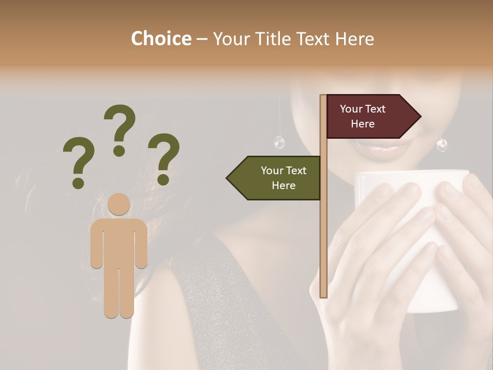 Drinking Coffee PowerPoint Template