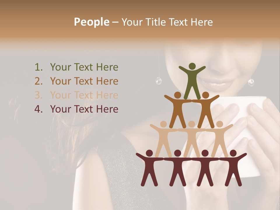 Drinking Coffee PowerPoint Template