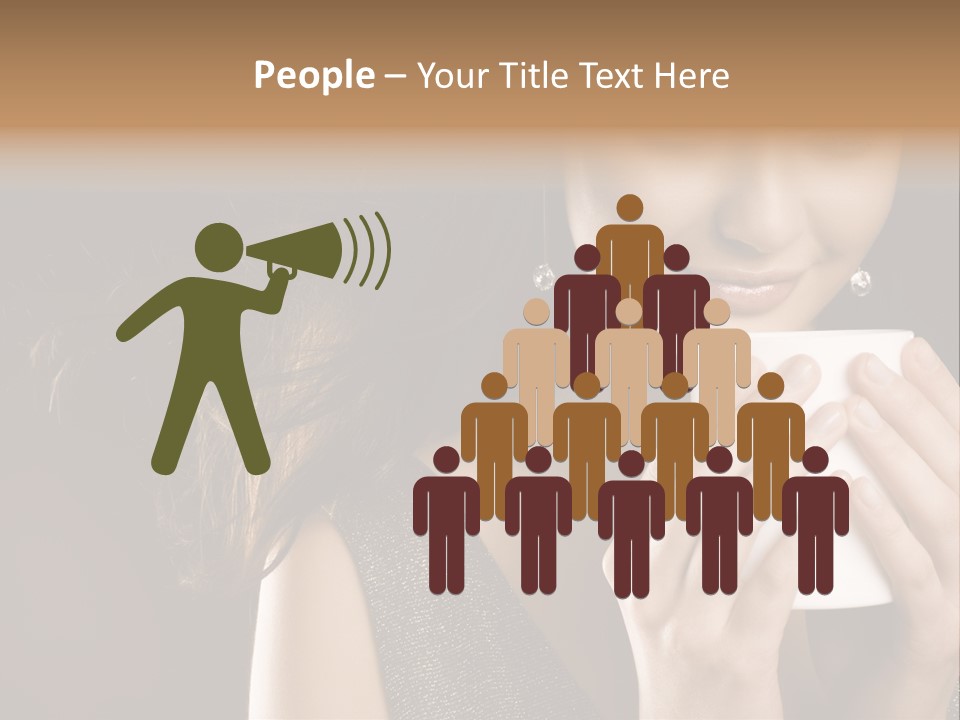 Drinking Coffee PowerPoint Template