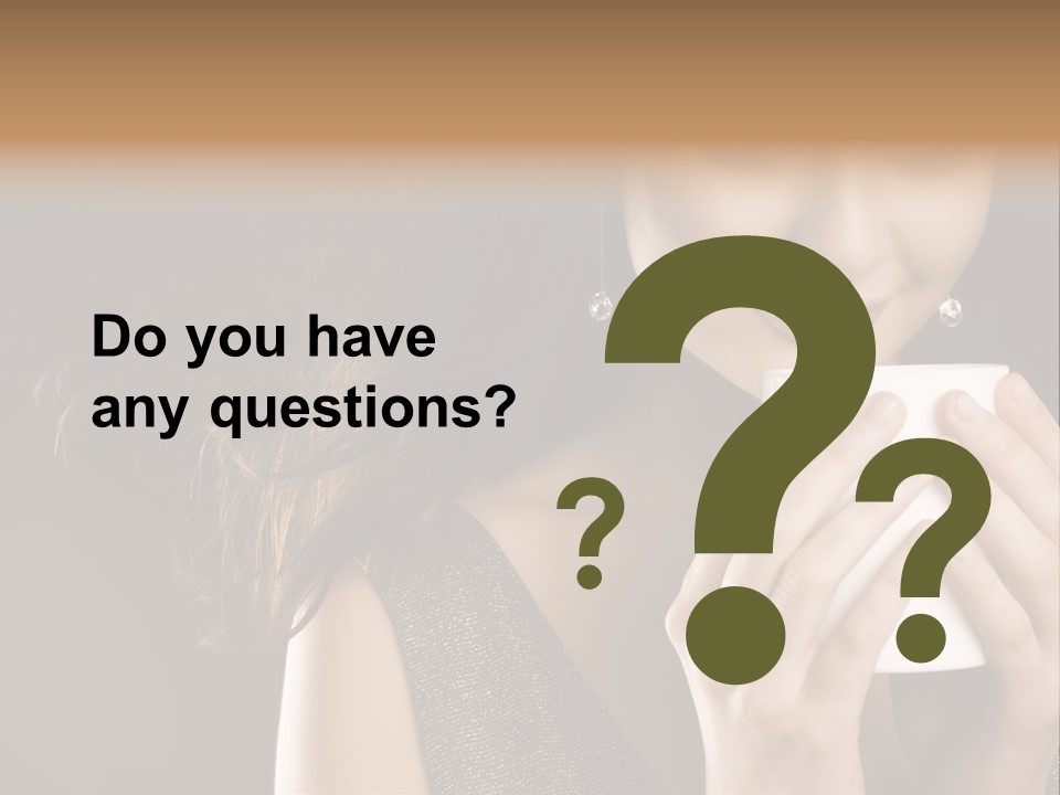 Drinking Coffee PowerPoint Template