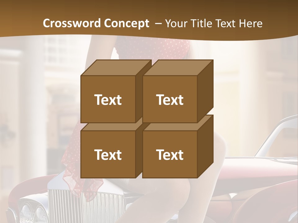 Pin Up Car Girls PowerPoint Template