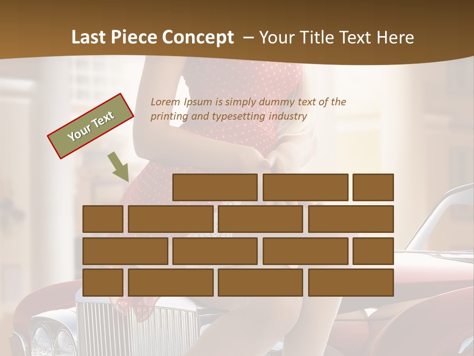 Pin Up Car Girls PowerPoint Template