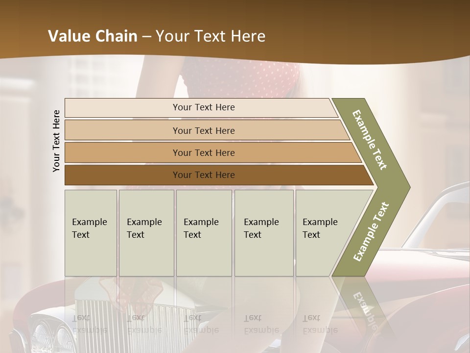 Pin Up Car Girls PowerPoint Template