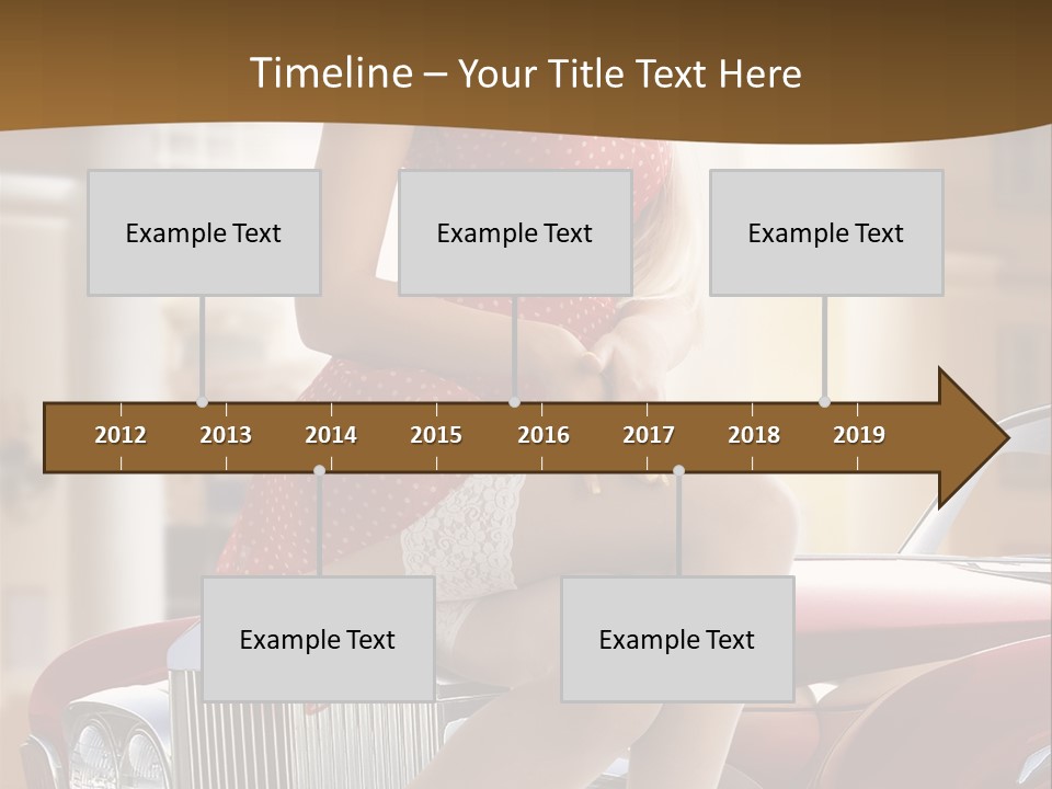 Pin Up Car Girls PowerPoint Template