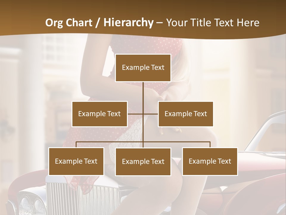 Pin Up Car Girls PowerPoint Template