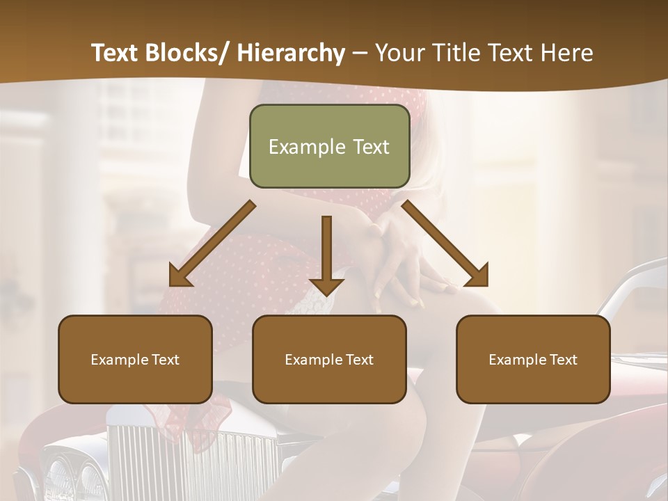 Pin Up Car Girls PowerPoint Template