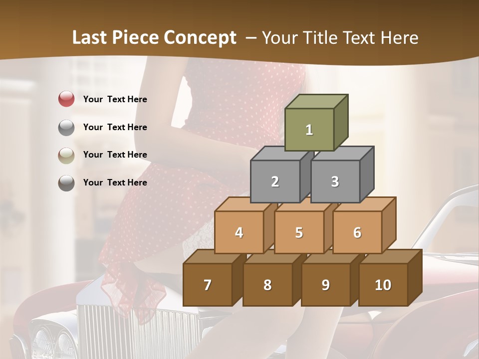 Pin Up Car Girls PowerPoint Template