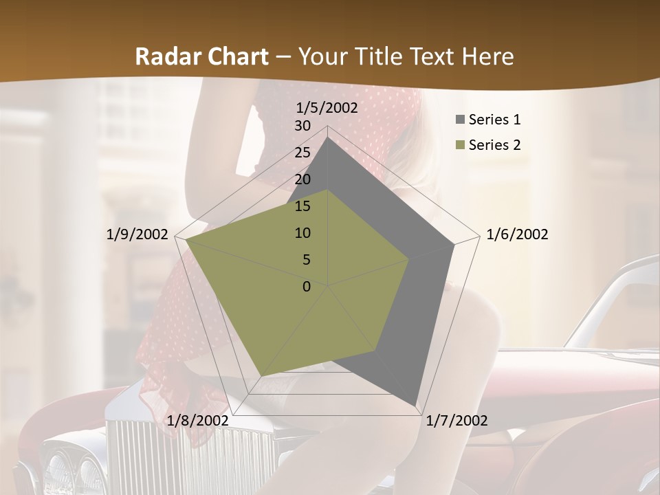 Pin Up Car Girls PowerPoint Template