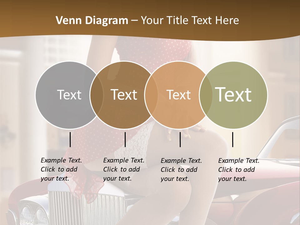 Pin Up Car Girls PowerPoint Template