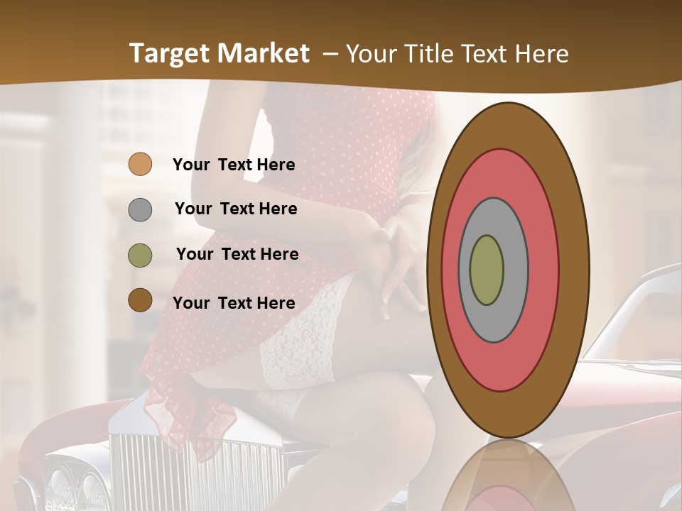 Pin Up Car Girls PowerPoint Template