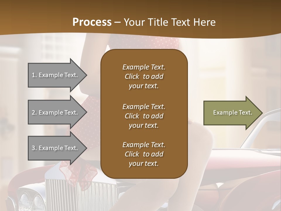 Pin Up Car Girls PowerPoint Template