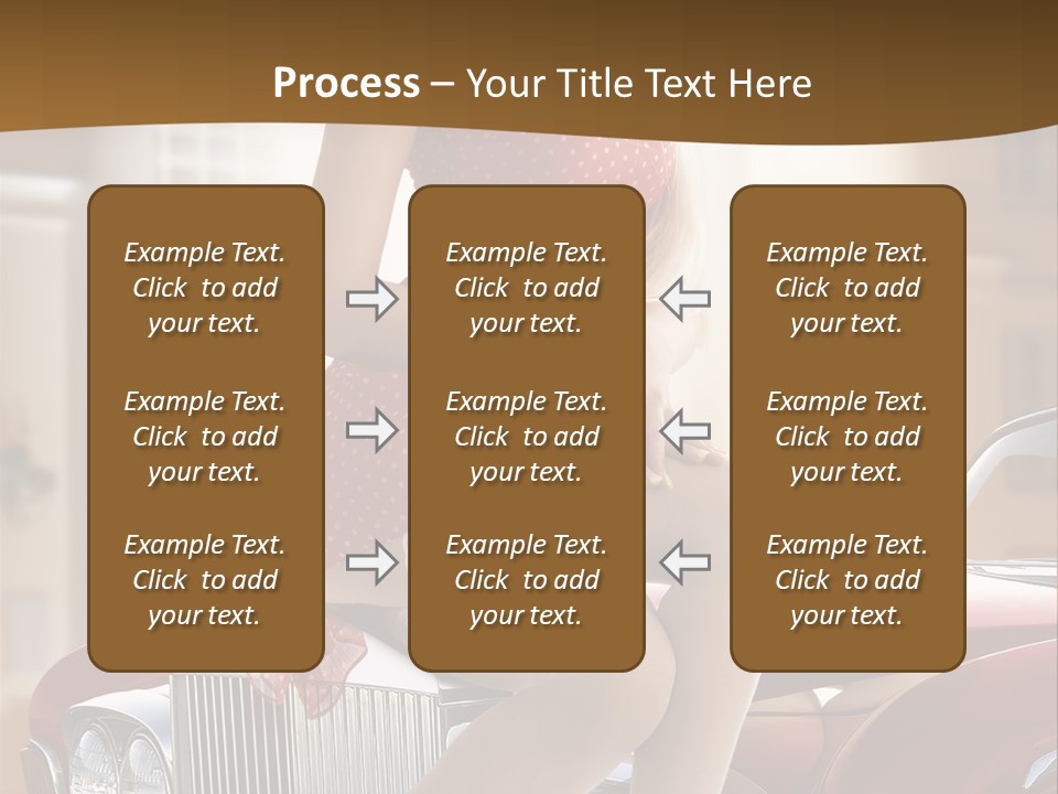 Pin Up Car Girls PowerPoint Template