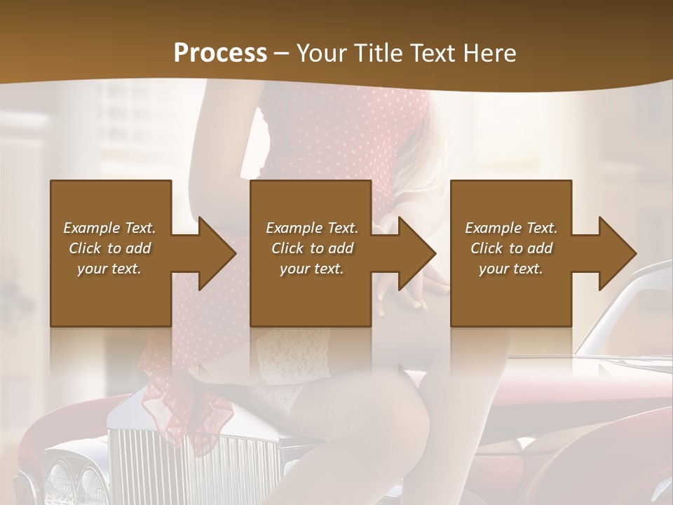 Pin Up Car Girls PowerPoint Template