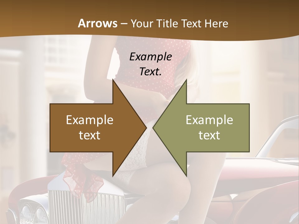 Pin Up Car Girls PowerPoint Template